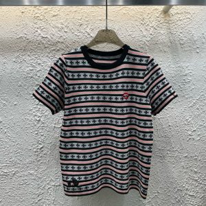 Aaa High Quality Chrome Hearts Jacquard Short Sleeves
