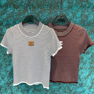 Designer High Quality Celine Leather Short Sleeves