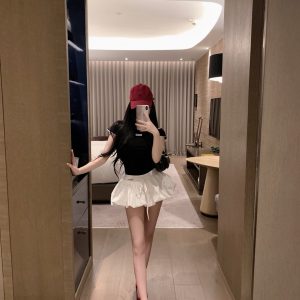 Luxury Miu Miu Lace Short-Sleeved Shirts