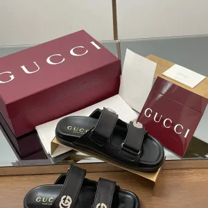 Luxury Designer Gucci Sandals Sheepskin Rubber Spring Summer Early