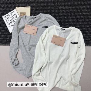 Luxury Miu Miu Long-Sleeved