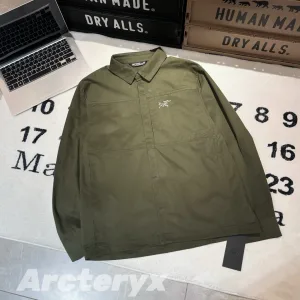 Luxury Archaeopteryx Shirt Green Cotton Nylon