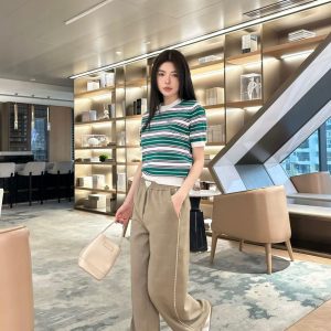 High Quality Prada Jacquard Trousers