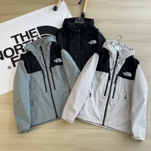AAA The North Face Outerwear Red Windstopper Daily Commute Outdoor Windproof Spring Summer Autumn Embroidery Color Blocking Multiple Splicing