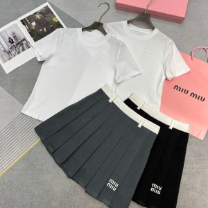 Luxury Miu Miu Short-Sleeved Shirts