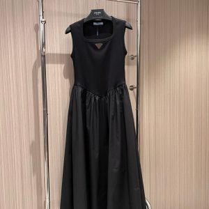 Aaa Luxury Prada Leather Sleeveless