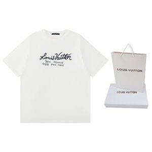 Designer Aaa Louis Vuitton Cotton Short-Sleeved T-Shirt