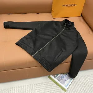 High Quality Reps Louis Vuitton Jacket Red Wool Jacquard Embroidery