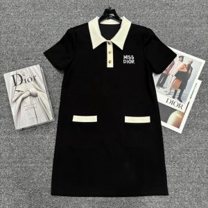 Luxury Dior Gold Short-Sleeved Shirts