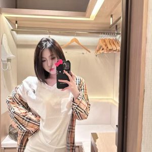 Aaa Designer Burberry Plaid Short-Sleeved Shirts For Summer
