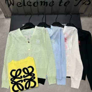 High Quality Loewe Gold Long-Sleeved Shirt