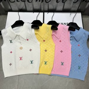Designer Luxury Louis Vuitton Jacquard Vest