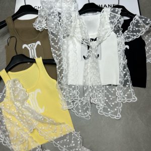 High Quality Luxury Celine Jacquard Vest