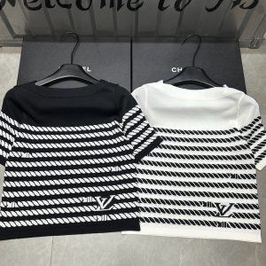 Designer Aaa Louis Vuitton Jacquard Short Sleeves