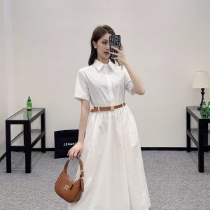1:1 Miu Miu Cotton Short-Sleeved Shirt
