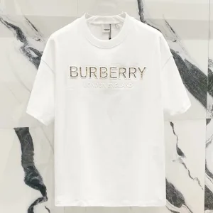 AAA Luxury Burberry Short Sleeves Ash Cotton Pure Spring Summer