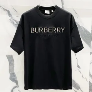 High Quality Burberry Short Sleeves Ash Cotton Pure Spring Summer