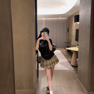 1:1 Aaa Burberry Plaid Short-Sleeved Shirts