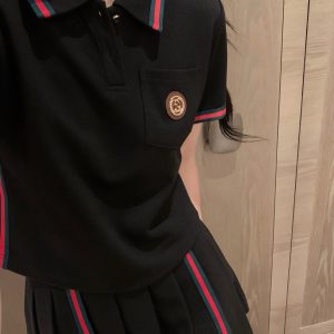 High Quality Gucci Leather Short-Sleeved Shirts