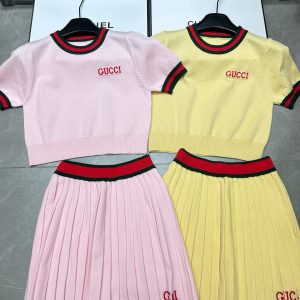 Designer Luxury Gucci Jacquard Short-Sleeved Shirt