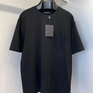 Super Clone Louis Vuitton Short-Sleeved Shirts Color Cotton Pure Mesh
