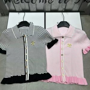 Designer Luxury Chanel Short-Sleeved Shirt