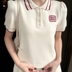 Luxury Miu Miu Short-Sleeved Shirts