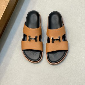 High Quality Hermès Cowhide Slippers