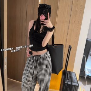 Luxury Aaa Ralph Lauren Plaid Casual Trousers