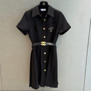 Designer 1:1 Chanel Gold Short-Sleeved Shirts
