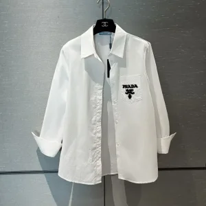High Quality 1:1 Prada Cotton Shirt