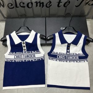 Luxury High Quality Dior Jacquard Vest