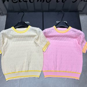 Aaa Fendi Jacquard Short Sleeves