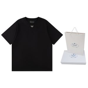 Designer Prada Cotton Short-Sleeved T-Shirt