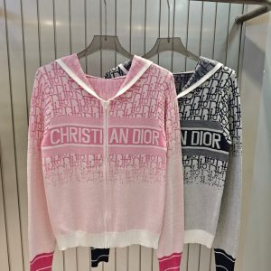 Luxury Designer Dior Jacquard Cardigan