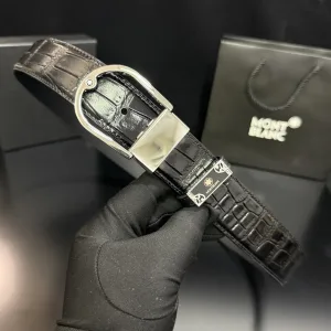 AAA Montblanc Belt Red Cowhide
