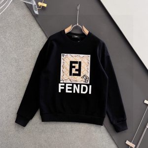 High Quality Luxury Fendi Cotton Hoodie