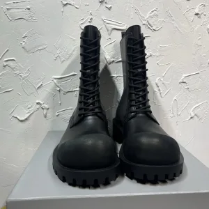 Reps Balenciaga Boots Black Cowhide Lace