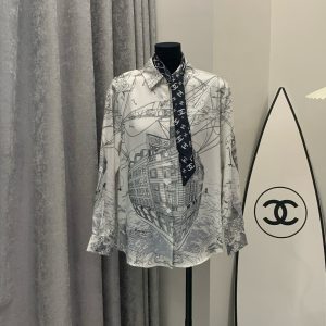 High Quality Chanel Satin Shirts