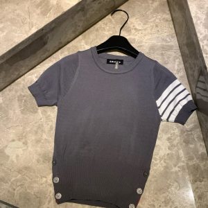 High Quality 1:1 Thom Browne Jacquard Short Sleeves