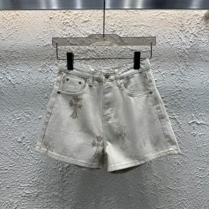 1:1 Chrome Hearts Denim Shorts For Summer