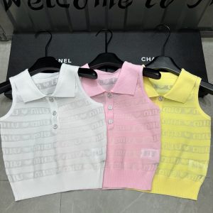 High Quality Aaa Miu Miu Jacquard Vest