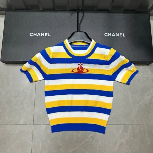 Designer Aaa Vivienne Westwood Wood Short Sleeves