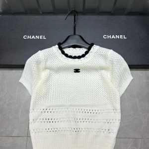 Aaa Designer Chanel Lace Short Sleeves