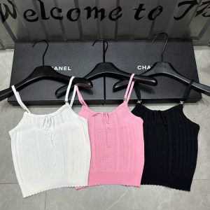 Designer Luxury Chanel Lace Tank Top