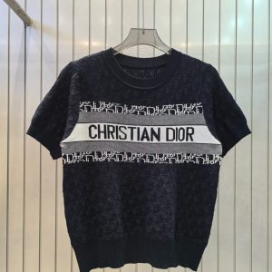 Luxury Dior Jacquard Short Sleeves