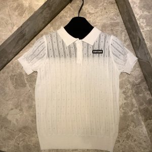 Aaa Designer Miu Miu Short Sleeves