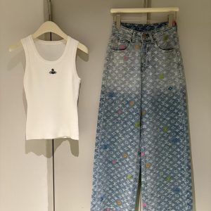 High Quality Louis Vuitton Jacquard Pants