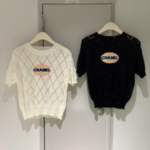 Luxury Chanel Diamond Short Sleeves