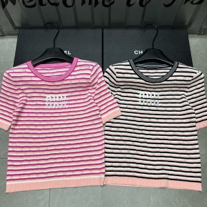 Luxury Miu Miu Short Sleeves